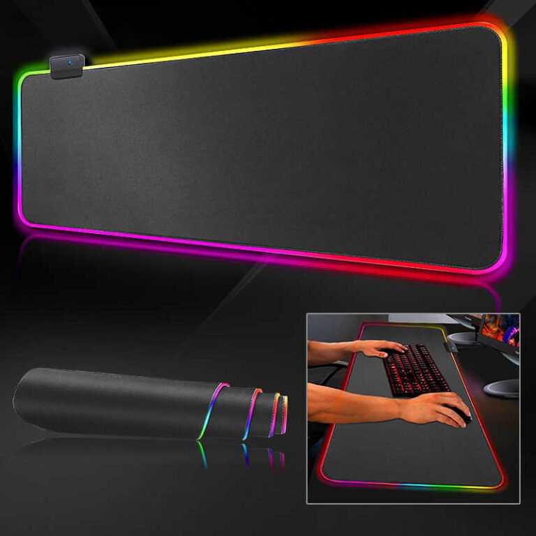 7 Colour LED RGB Gaming Mouse Pad 80X30CM | Healthymachines.lk