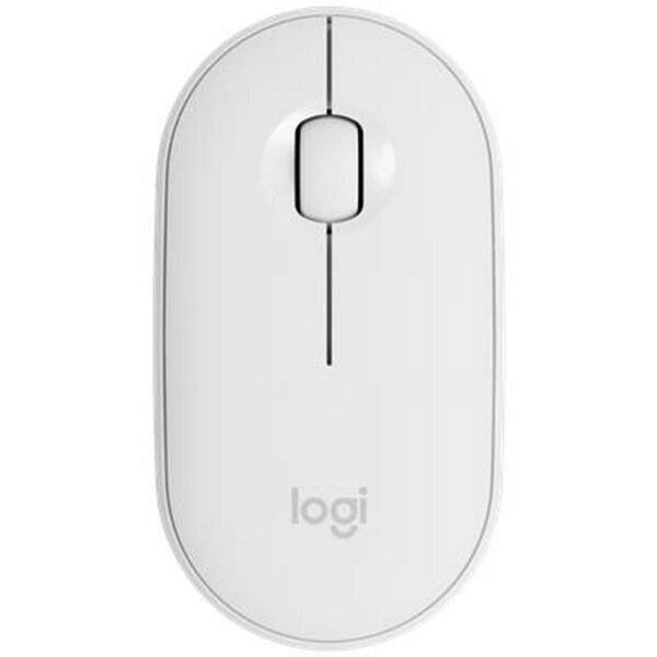 Logitech M350 Pebble Wireless Mouse-Off-White